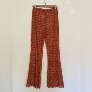 inamorata Beachwood Pant - Rust Figure Stripe - M